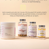 PACK FIV - Complément alimentaire pour préparer la ponction ovocytaire - Accompagnez votre parcours PMA avec un soutien ciblé pour des ovocytes de qualité et des cycles réguliers.