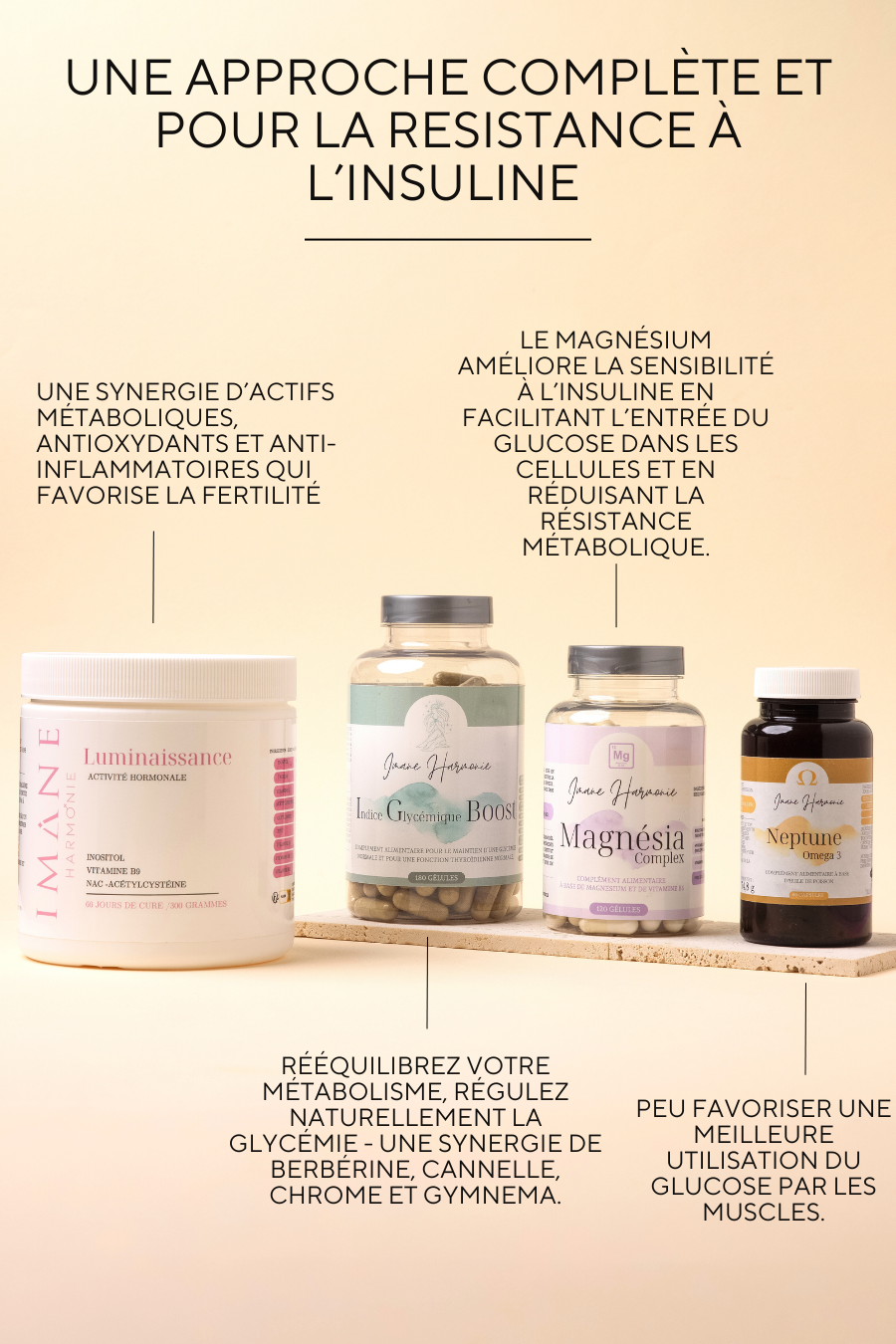 Pack résistance à l’insuline avec berbérine et oméga-3, favorise la perte de poids, réduit le taux HOMA et diminue les envies de sucre