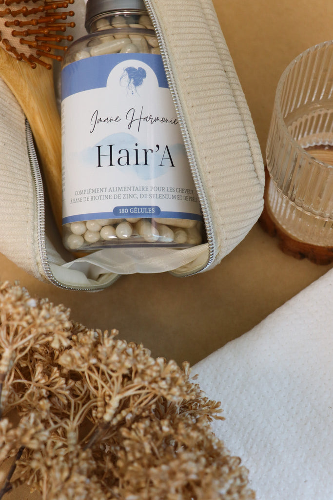 Hair’a est un complément alimentaire conçu pour lutter contre la perte des cheveux