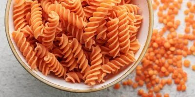 Recette SOPK : Fusilli de Lentille Corail au Veau Haché et Feta - Imane Harmonie