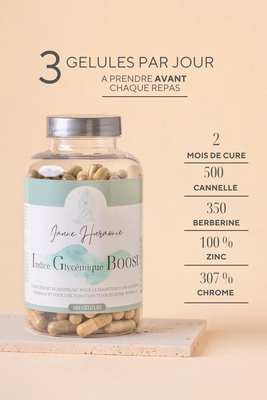 3 gélules par jours indice glycémique boost