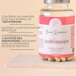 Complément anti-androgène pour femmes atteintes de SOPK, aide à réduire naturellement la testostérone, l’hirsutisme et à rééquilibrer les hormones