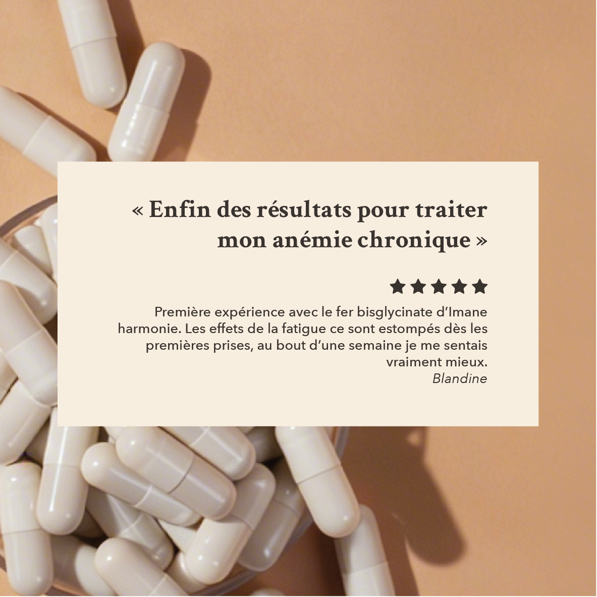 les effets de la fatigue ce sont estompés dès les premières prises, au bout d'une semaine je me sentais vraiment mieux