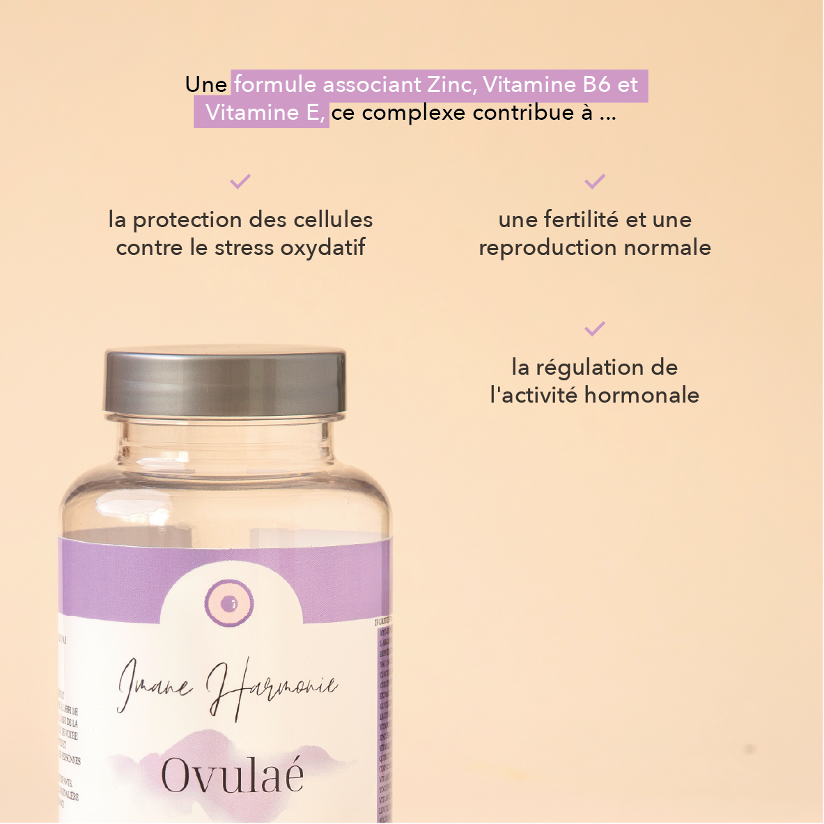 la protection des cellules contre le stress oxydatif, une fertilité et une reproduction normale, la régulation de l'activité hormonale