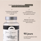contribue à une fertilité et a une reproduction normale, au fonctionnement normal du système nerveux, maintien d'un taux de normal de testostérone dans le sang