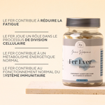 Complément Alimentaire FER bisglycinate + Vitamine C pour femme SOPK et enceinte 