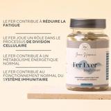 Complément Alimentaire FER bisglycinate + Vitamine C pour femme SOPK et enceinte 