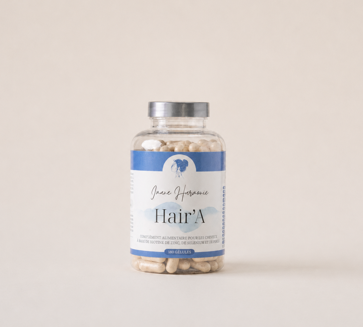 Complément alimentaire  perte de cheveux SOPK - Hyperandrogénie, complément qui augmente pas la pilosité, perte de cheveux androgénique. 