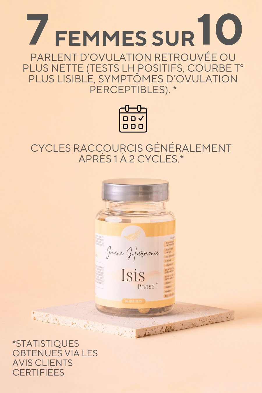 Complément alimentaire pour stimuler naturellement l’ovulation et soutenir l’équilibre hormonal féminin SOPK 