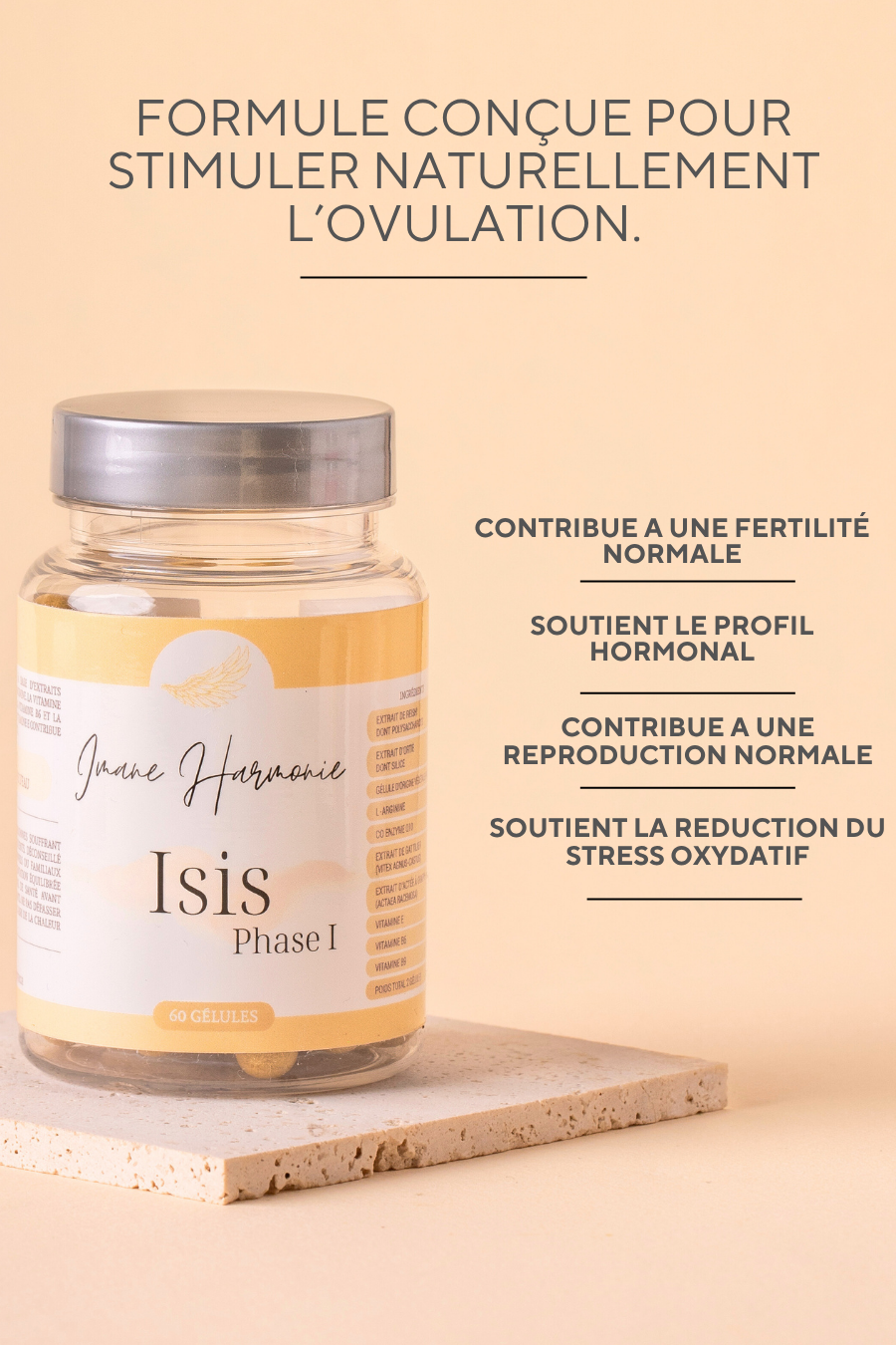 Complément alimentaire pour stimuler naturellement l’ovulation et soutenir l’équilibre hormonal féminin SOPK 