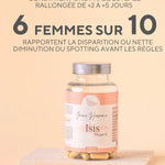 Complément phase lutéale avec gattilier, yam, ortie, reishi, arginine, CoQ10, acide alpha-lipoïque, vitamines B6/B9 actives et vitamine E pour soutenir la progestérone, la qualité de l’endomètre et l’implantation.