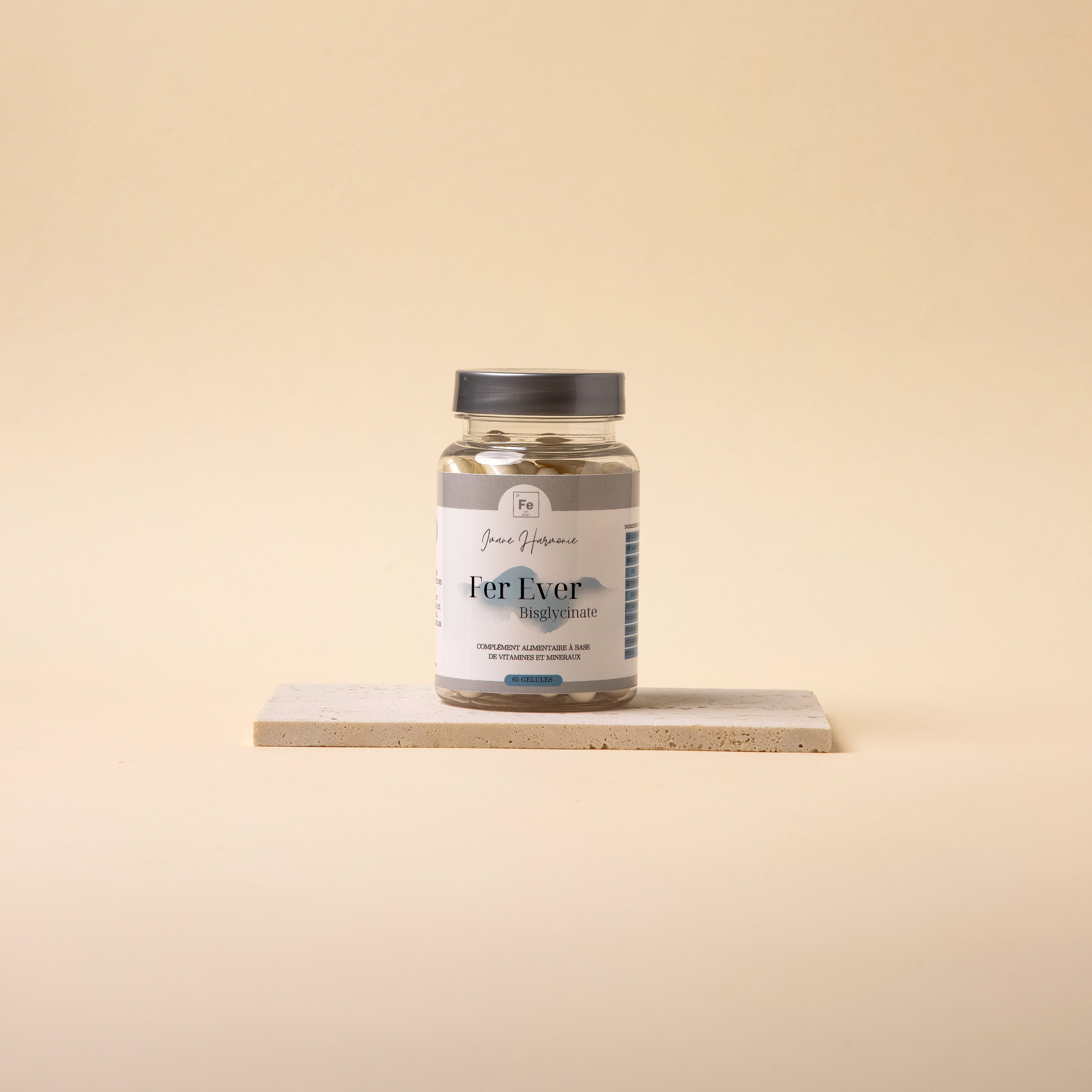 Complément Alimentaire FER bisglycinate + Vitamine C pour femme SOPK et enceinte 