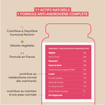 Anti-androgène, antioxydant, détox hormonal, sensibilité insuline, sébum et peau