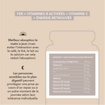 fer , vitamine B activée, vitamine C
