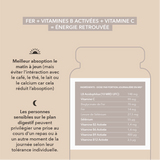 fer , vitamine B activée, vitamine C