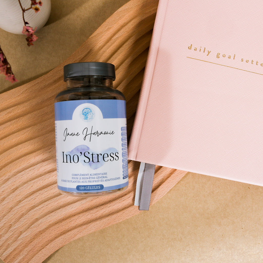 Ino'stress est un complément alimentaire conçu pour lutter contre le stress, améliorer l'attention et la qualité du sommeil