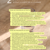 Complément en magnésium pour femmes atteintes de SOPK, aide à réduire le stress, réguler la glycémie et soutenir l’équilibre hormonal