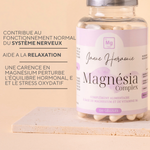 Complément en magnésium pour femmes atteintes de SOPK, aide à réduire le stress, réguler la glycémie et soutenir l’équilibre hormonal
