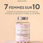 Complément en magnésium pour femmes atteintes de SOPK, aide à réduire le stress, réguler la glycémie et soutenir l’équilibre hormonal