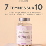 Complément en magnésium pour femmes atteintes de SOPK, aide à réduire le stress, réguler la glycémie et soutenir l’équilibre hormonal