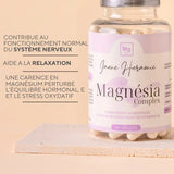 Complément en magnésium pour femmes atteintes de SOPK, aide à réduire le stress, réguler la glycémie et soutenir l’équilibre hormonal