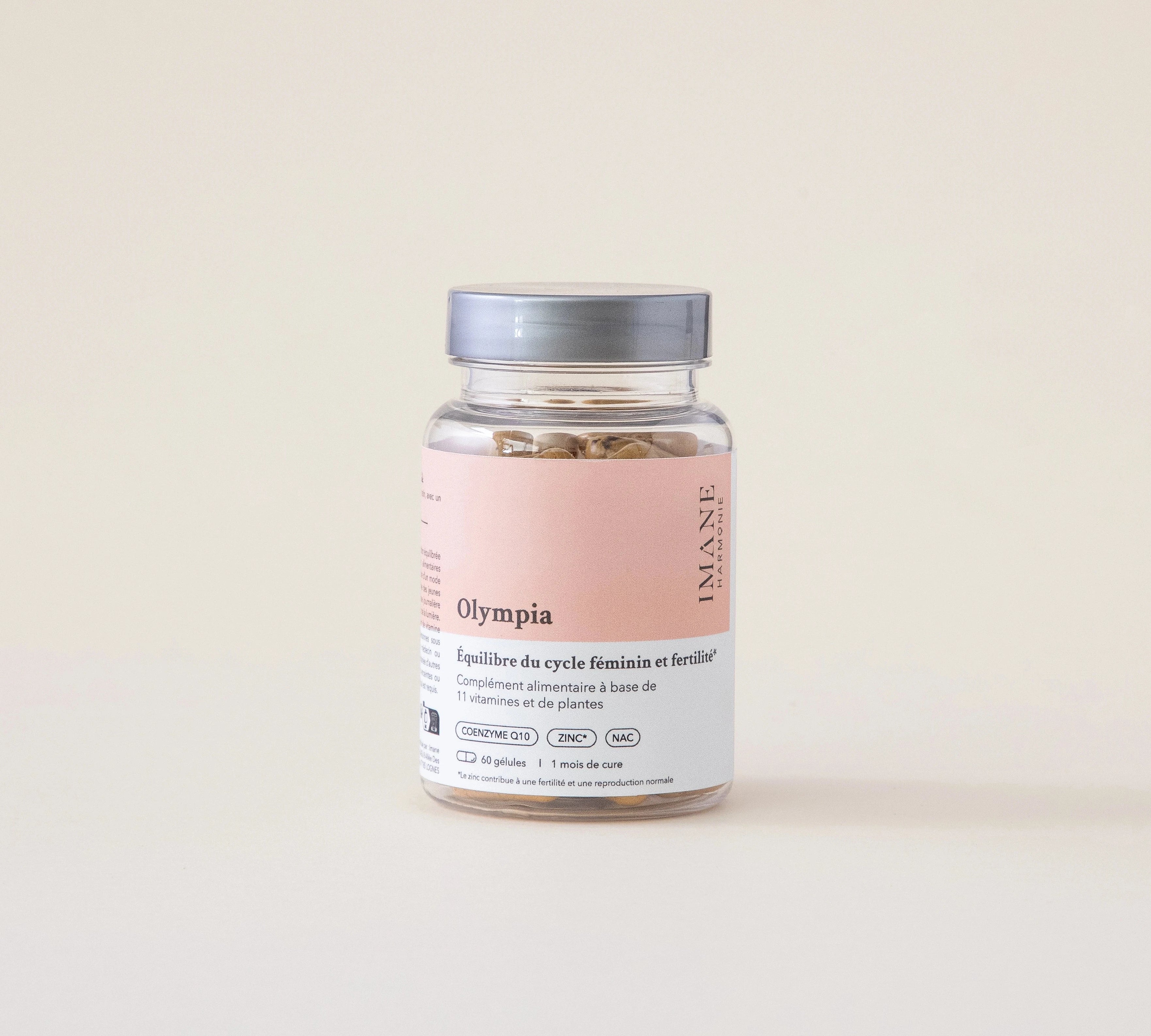 Complément alimentaire Olympia les vitamines Préconceptionnelles de la marque Imane Harmonie