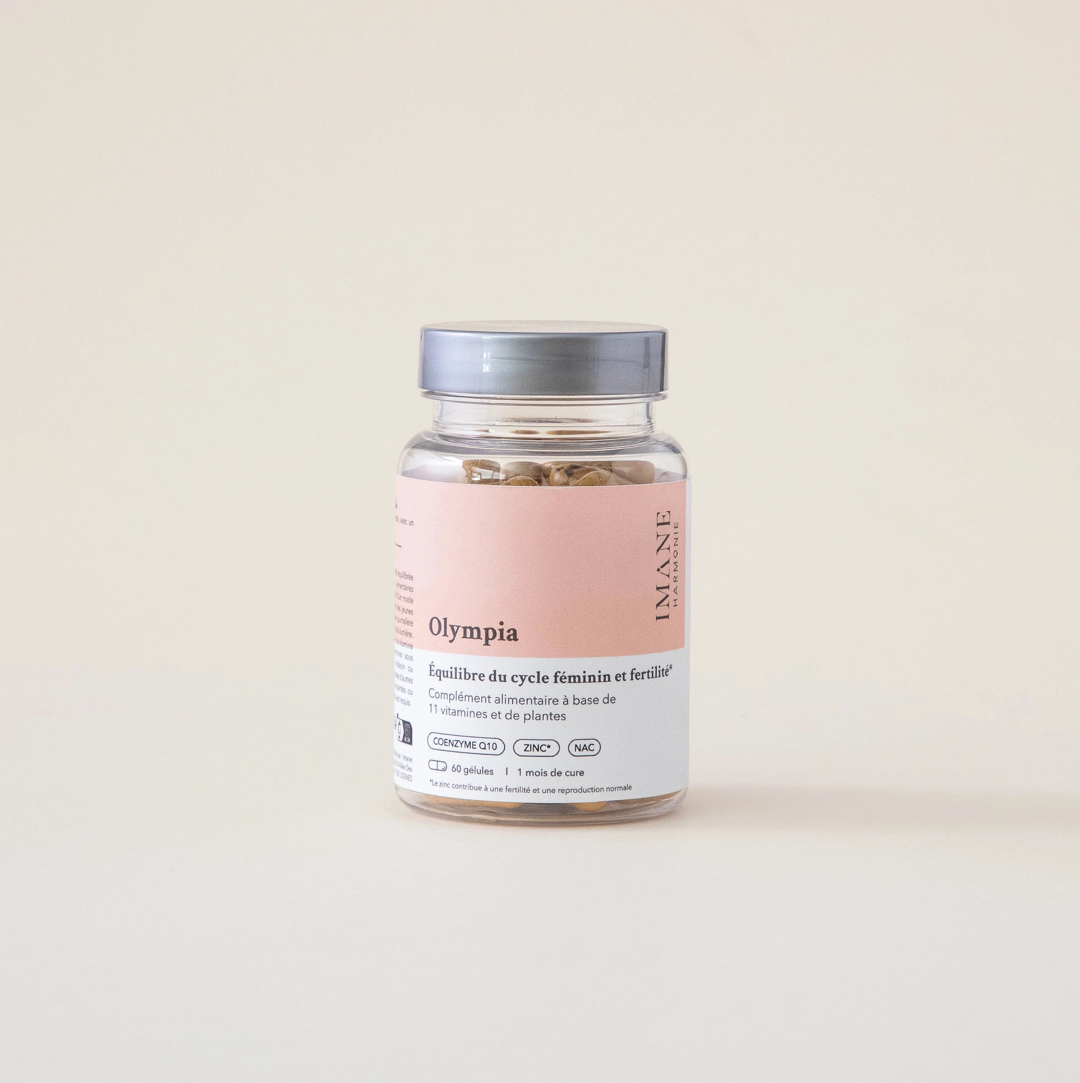 Complément alimentaire Olympia les vitamines Préconceptionnelles de la marque Imane Harmonie