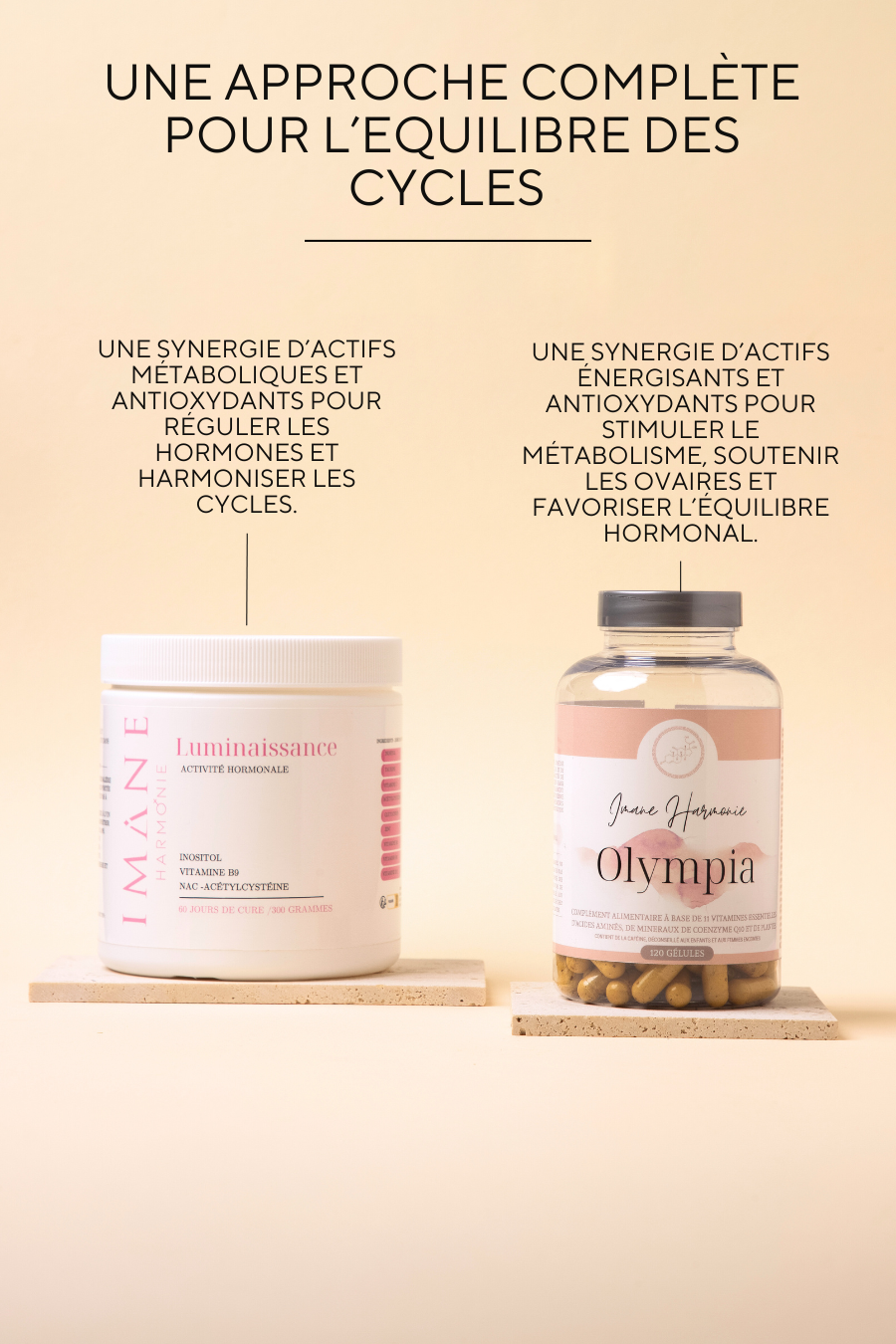 Complément alimentaire associant thé vert, inositol, NAC, coenzyme Q10, carnitine, acide alpha-lipoïque et adaptogènes naturels pour soutenir le métabolisme, l’énergie cellulaire et l’équilibre hormonal. et la fertilité SOPK 