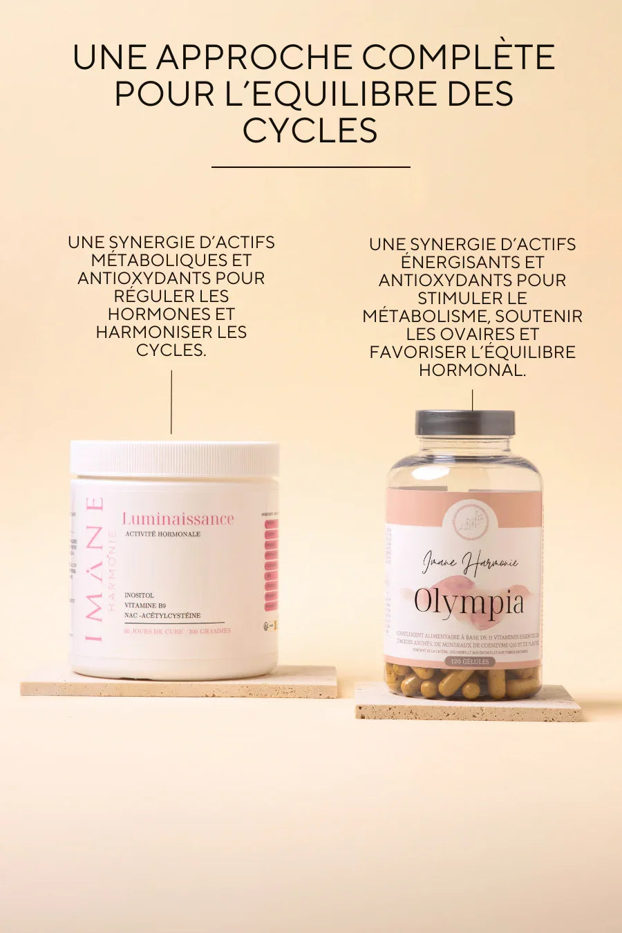 Complément alimentaire associant thé vert, inositol, NAC, coenzyme Q10, carnitine, acide alpha-lipoïque et adaptogènes naturels pour soutenir le métabolisme, l’énergie cellulaire et l’équilibre hormonal. et la fertilité SOPK 