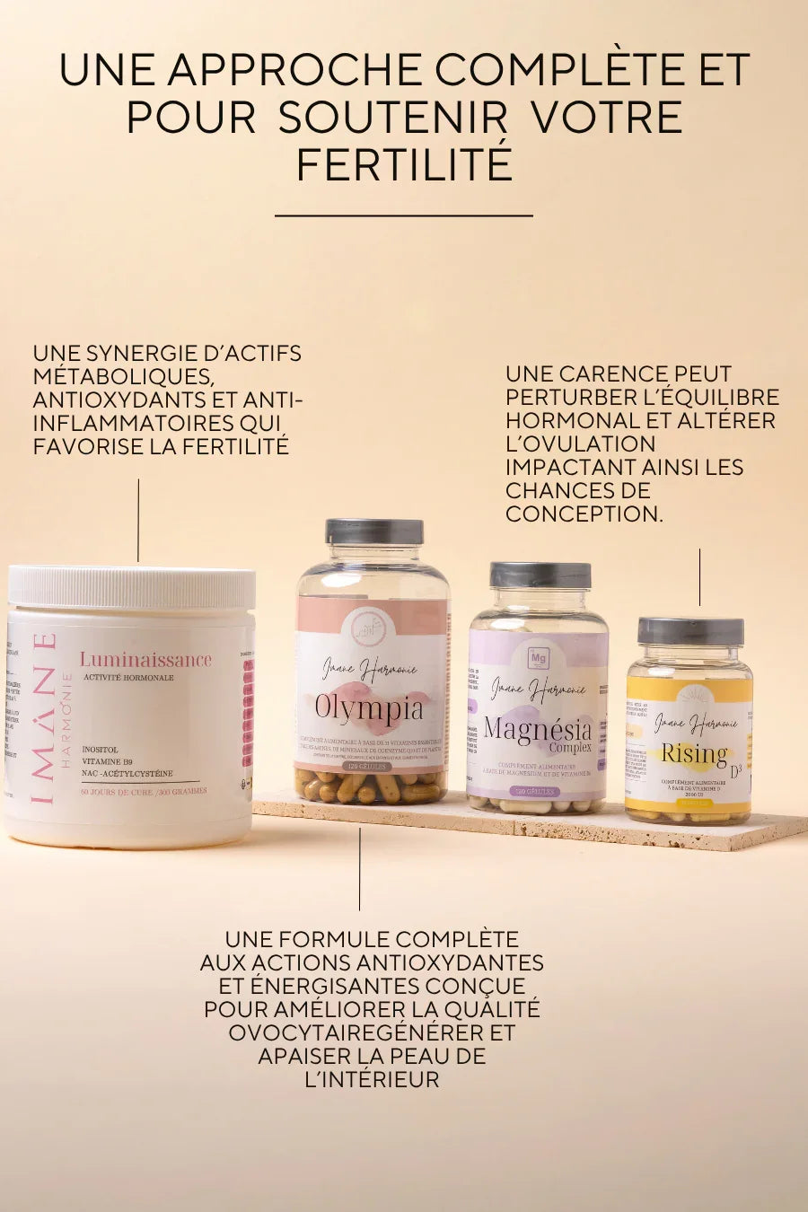 PACK FIV - Complément alimentaire pour préparer la ponction ovocytaire - Accompagnez votre parcours PMA avec un soutien ciblé pour des ovocytes de qualité et des cycles réguliers.