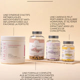 PACK FIV - Complément alimentaire pour préparer la ponction ovocytaire - Accompagnez votre parcours PMA avec un soutien ciblé pour des ovocytes de qualité et des cycles réguliers.