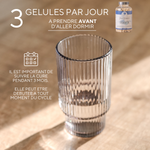 Complément anti-chute cheveux pour SOPK associant lysine, arginine, prêle, saw palmetto, cystine, méthionine, fer, zinc, biotine, sélénium et mélatonine pour freiner la chute, stimuler la repousse et renforcer la fibre capillaire.