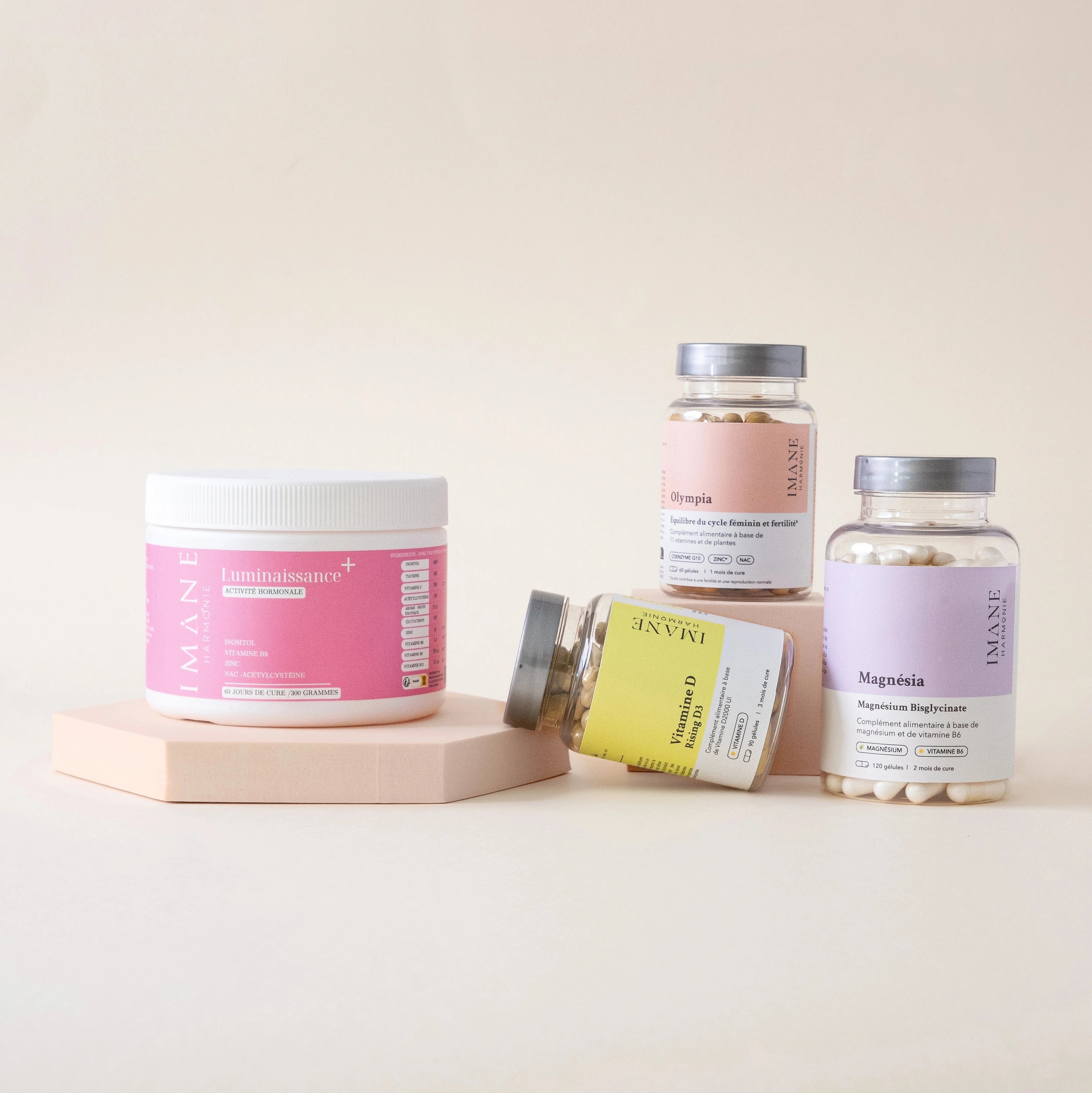 PACK FIV - Complément alimentaire pour préparer la ponction ovocytaire - Accompagnez votre parcours PMA avec un soutien ciblé pour des ovocytes de qualité et des cycles réguliers.