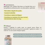 peut aider à réguler les cycles, soutient la fertilité ,contribue à réduire la fatigue, ig boost : contribue au maintien d'une glycémie normale, contribue au métabolisme énergétique normal