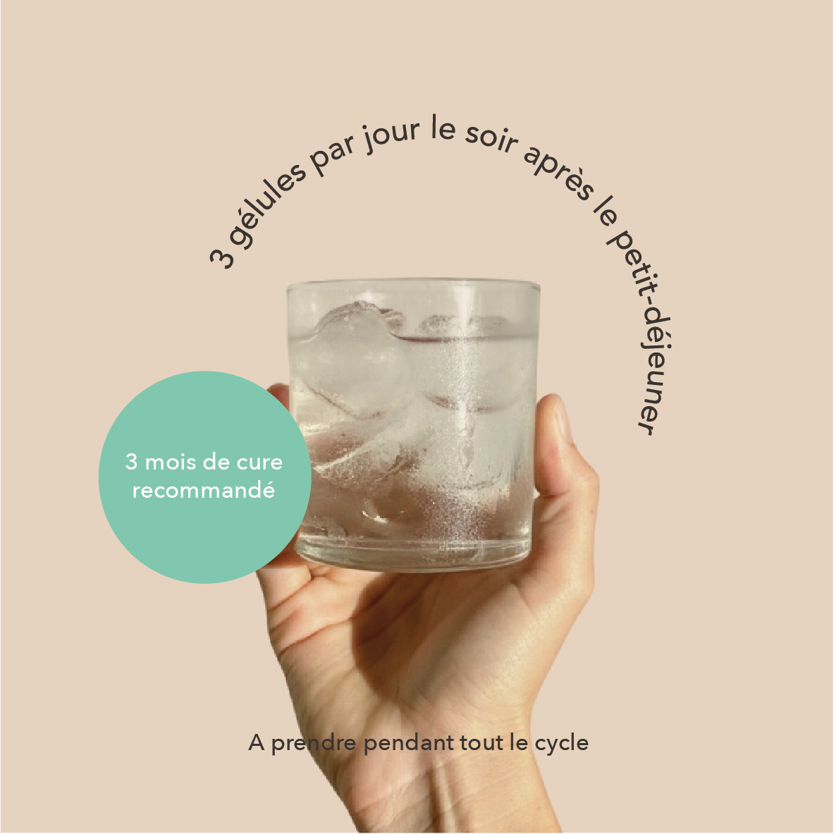 3 gélules par jour le soir après le petit-déjeuner