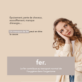 Épuisement, perte de cheveux, essoufflement, manque d'énergie