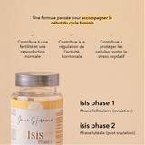 contribue à une fertilité et une reproduction normale , contribue à la régulation de l'activité hormonale, contribue à protéger les cellules contre les stress oxydait