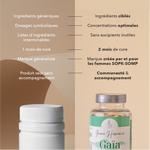 ingrédients ciblés, concentrations optimales, sans excipients inutiles, 2 mois de cure, marque crée par et pour les femmes sopk 
