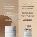 nous : ingrédients synergiques, dosage cliniques, sans excipients inutiles, formule complète dédié au métabolisme, marque créée par et pour les femmes sopk, communauté et accompagnement