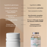 nous : ingrédients synergiques, dosage cliniques, sans excipients inutiles, formule complète dédié au métabolisme, marque créée par et pour les femmes sopk, communauté et accompagnement