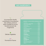 extrait de curcuma, vitamine E , Zinc bisglycinate...