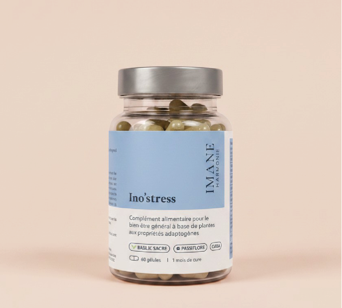 Complément alimentaire Ino'Stress pour lutter contre le stress et l'anxiété de la marque Imane Harmonie