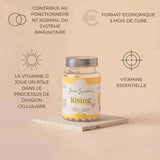 Bénéfices du complément alimentaire rising d3 de la marque Imane Harmonie