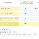 Ingrédients du complément alimentaire Rising D3 de la marque Imane Harmonie
