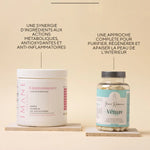 Complément naturel qui réduit l’acné hormonale, détoxifie le foie, équilibre le microbiote et apaise l’inflammation, idéal en cas de SOPK ou d’excès d’androgènes.