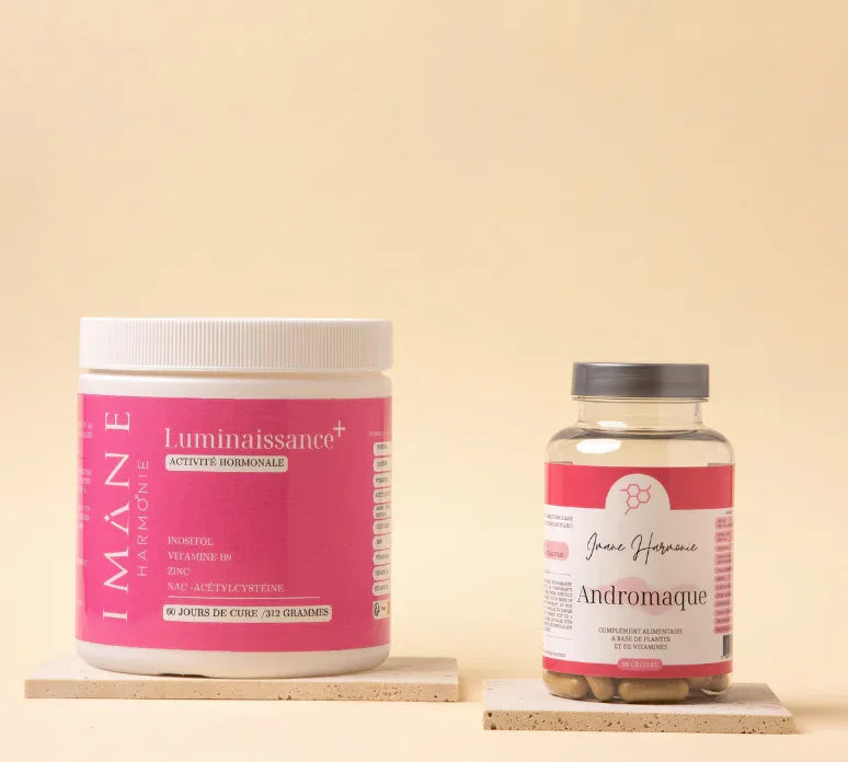 Pack Hirsutisme •  Anti androgène Naturel •  Diminution Visible des Poils • Hyperandrogénie •