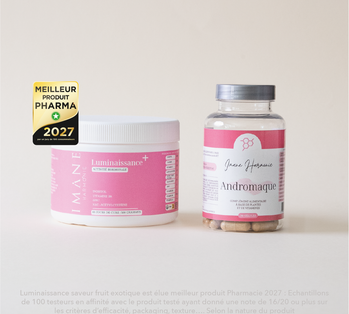 Complément alimentaire actions anti-androgènes et hormonorégulatrices, réduction naturelle de l'hirsutisme gout fruit exotique