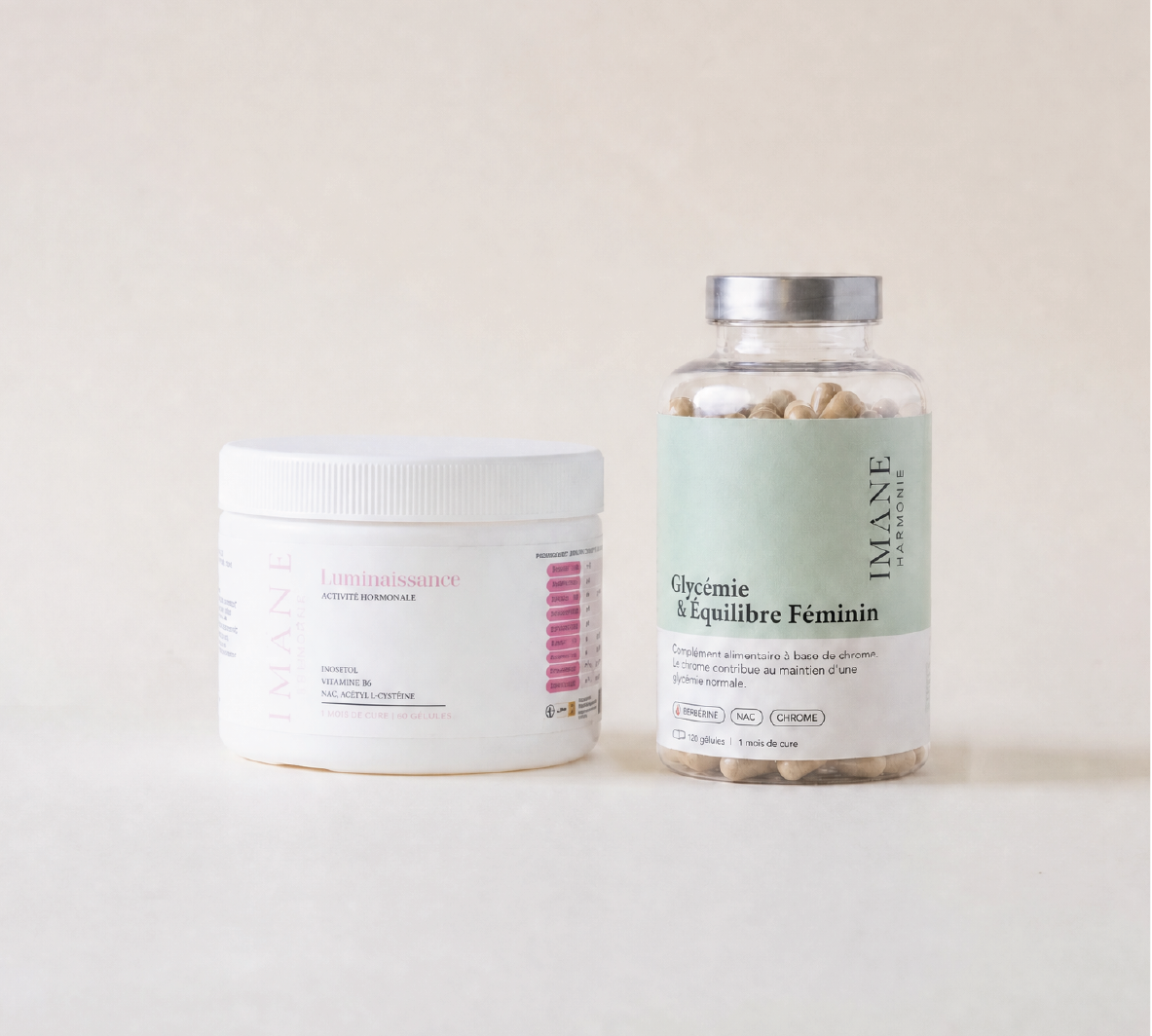 Pack Perte de poids Imane Harmonie : Luminaissance et Glycémie et Équilibre Féminin