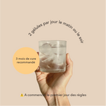 commencer le premier jour des règles et prendre 2 gélules par jour le matin ou le soir