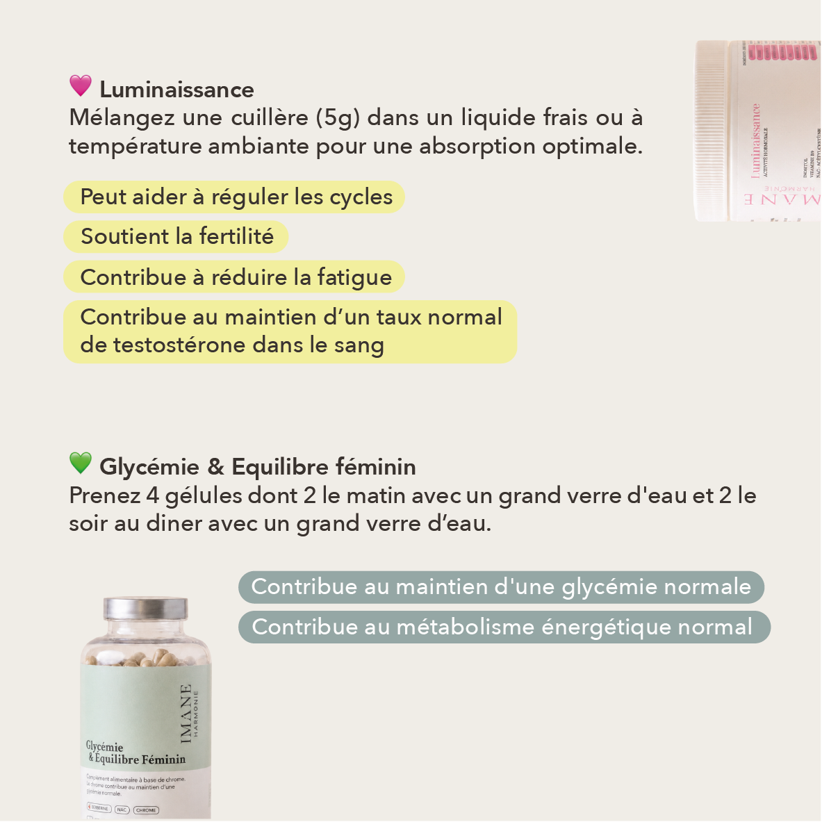 Le chrome contribue au maintien d'une glycémie normale, le zinc au métabolisme normal des glucides